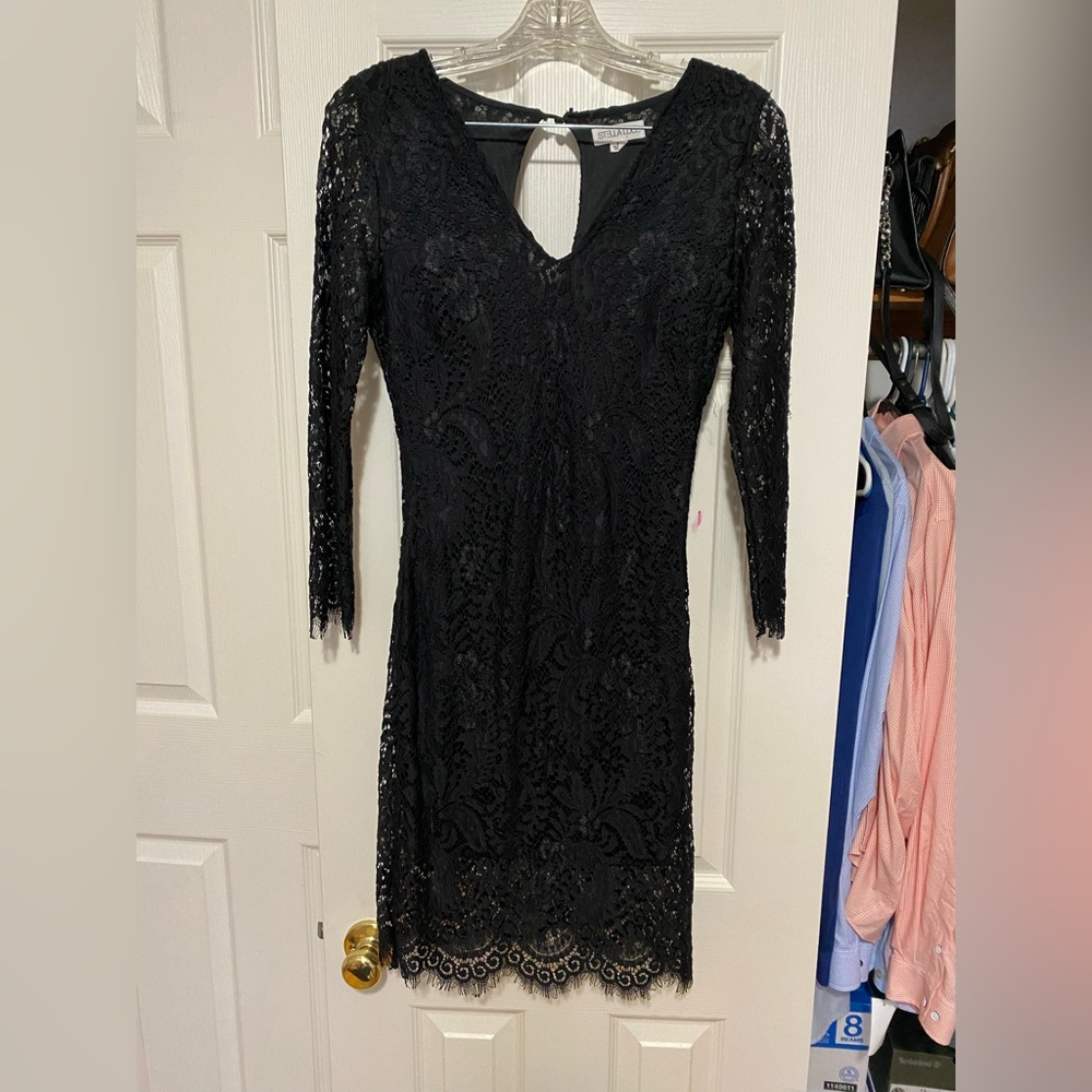 Black lace dress. Size medium